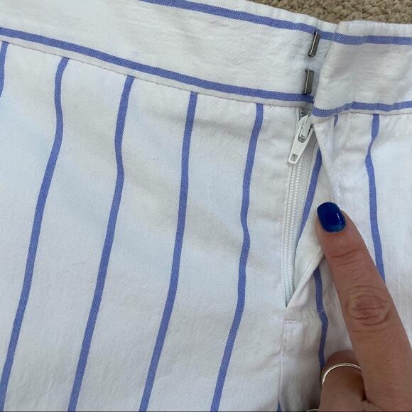 Club Monaco Amber Short Raj Blue Stripe Size 2 - Picture 8 of 14